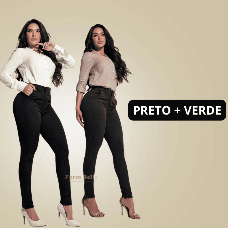 [KIT 2 CALÇAS] BelleJeans | Calça Jeans Modeladora  - Cós Alto que Modela - Image 19