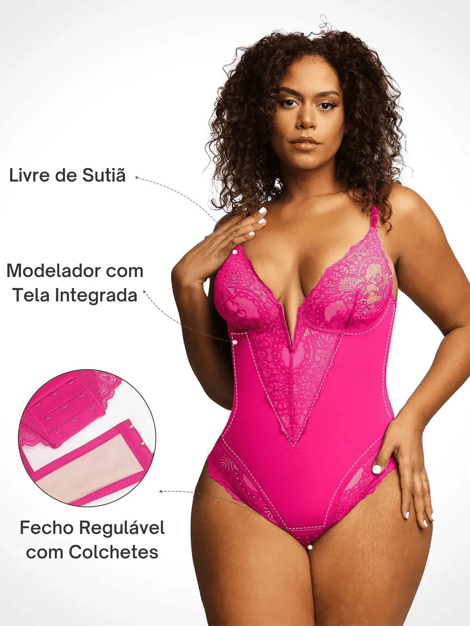 Body Modelador de Renda - FormShaper + [BRINDE EXCLUSIVO] - Image 19