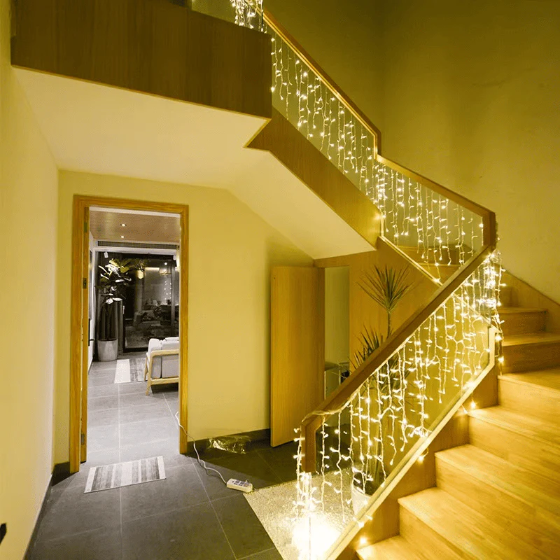 Cortina de LED Natalina 300 Luzes – 8 Efeitos Mágicos de Iluminação - Image 17