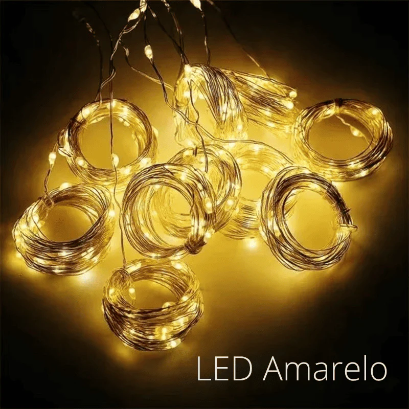 Cortina de LED Natalina 300 Luzes – 8 Efeitos Mágicos de Iluminação - Image 19