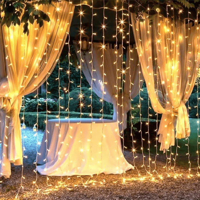 Cortina de LED Natalina 300 Luzes – 8 Efeitos Mágicos de Iluminação - Image 7