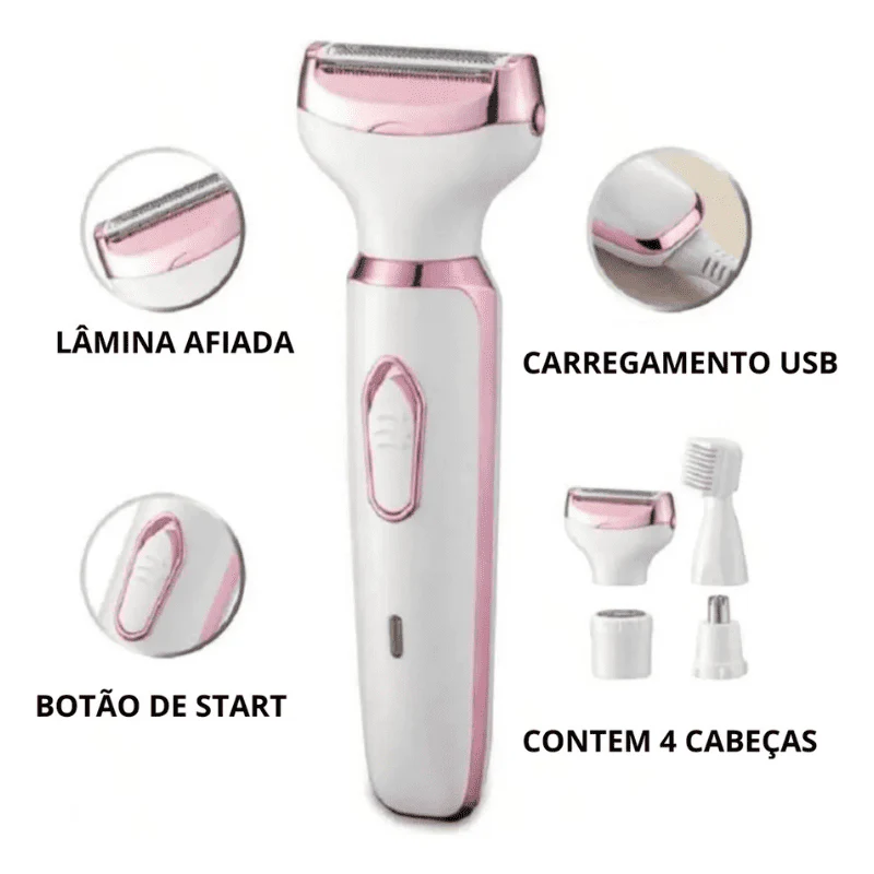 Depilador Elétrico 4 em 1 - DermaBelle® + Brindes - Image 15