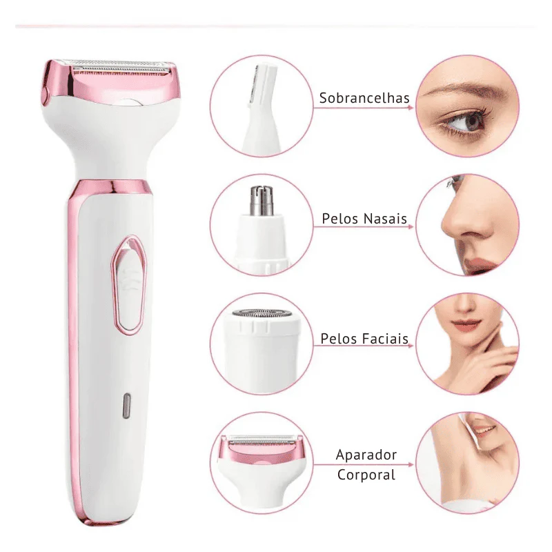 Depilador Elétrico 4 em 1 - DermaBelle® + Brindes - Image 2