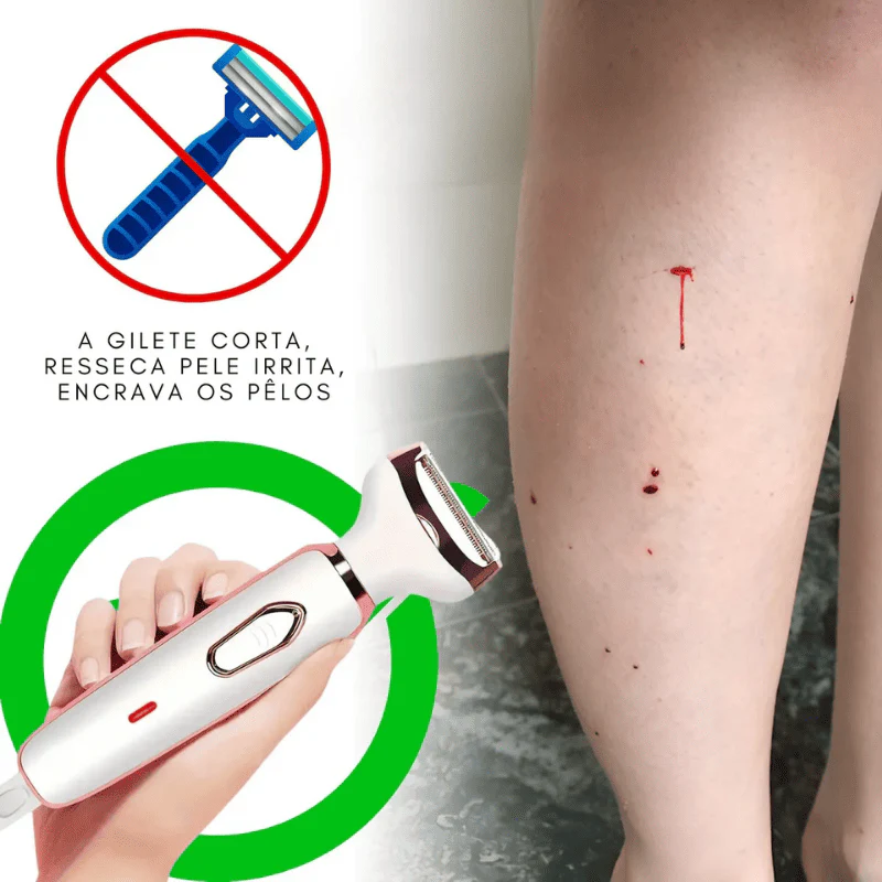 Depilador Elétrico 4 em 1 - DermaBelle® + Brindes - Image 4