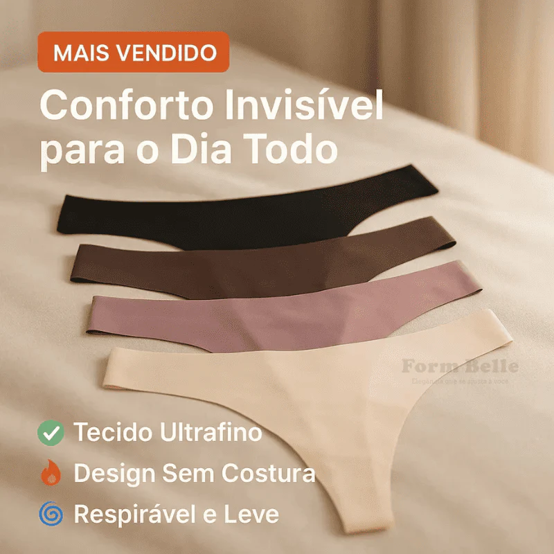 Kit 5 Calcinhas Soft Premium Invisíveis Sem Costura – Conforto Que Não Marca o Corpo - Image 18