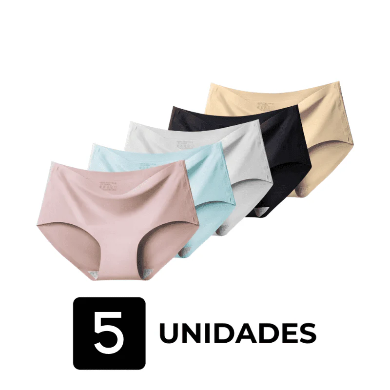 Kit 5 Calcinhas Soft Premium Invisíveis Sem Costura – Conforto Que Não Marca o Corpo - Image 27