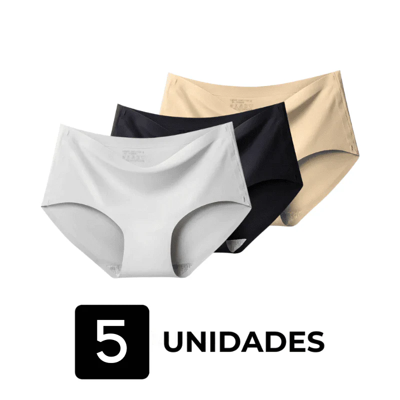 Kit 5 Calcinhas Soft Premium Invisíveis Sem Costura – Conforto Que Não Marca o Corpo - Image 28