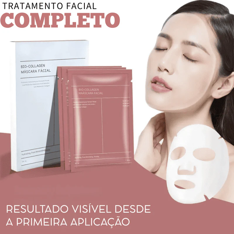 Máscara Facial Bio-Collagen - Devolve o Viço da Sua Pele