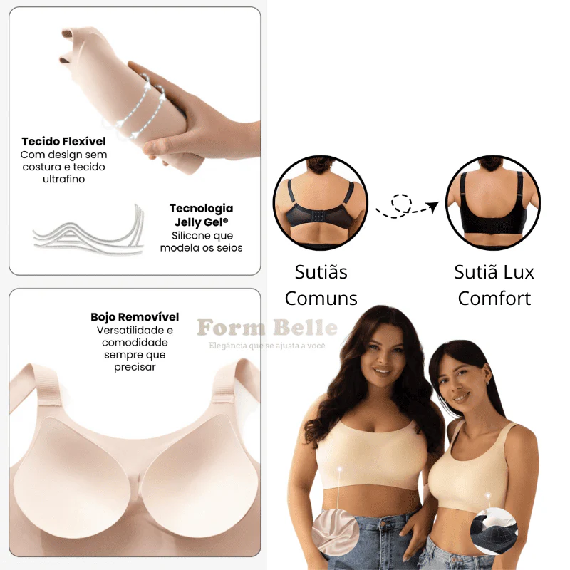 Sutiã Modelador Lux Comfort Sem Costura - Sustentação e Conforto [COMPRE 1 LEVE 2] + BRINDES - Image 9